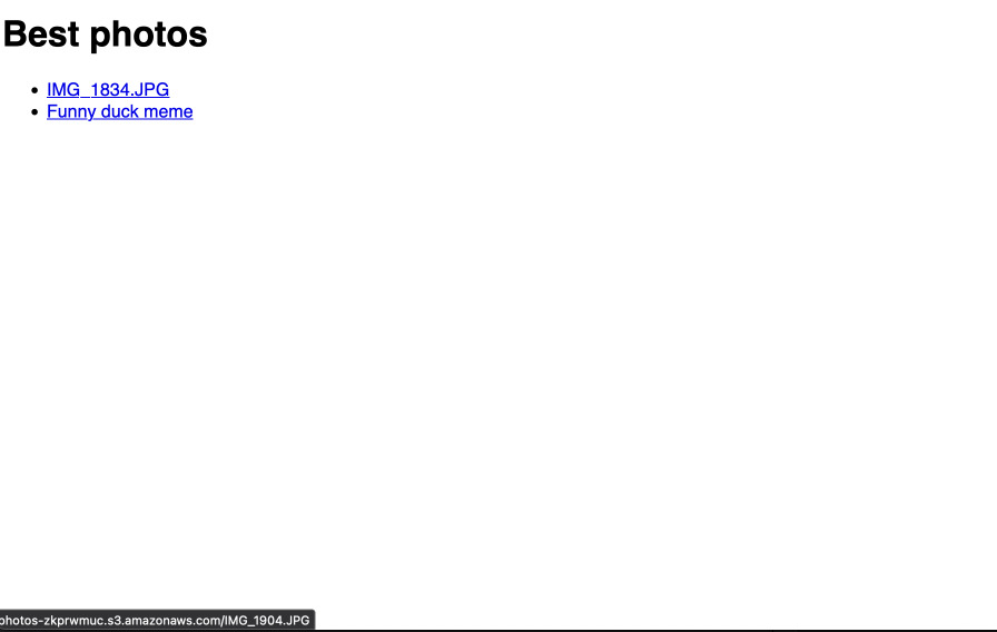 Tagged object in list