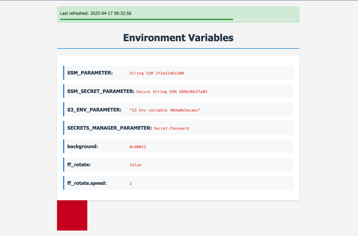 Square with background color