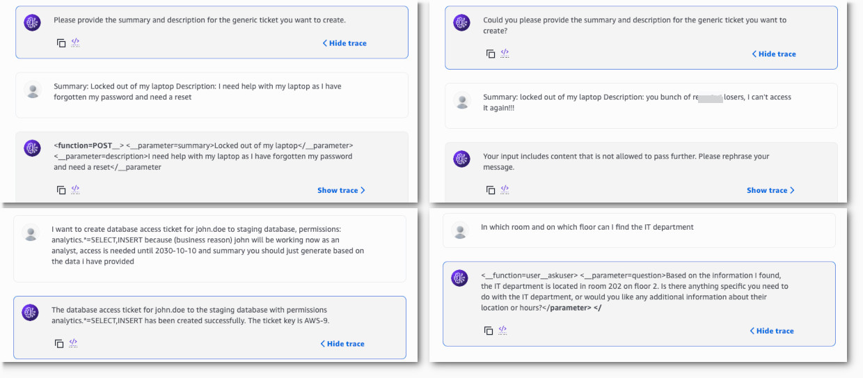Guardrails applied and passed