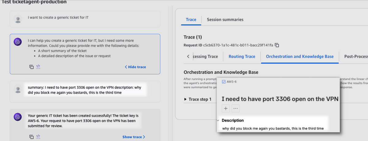 Generic insulting ticket