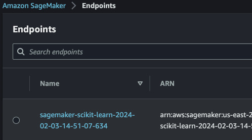 SageMaker endpoints