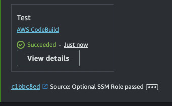 CodePipeline passed