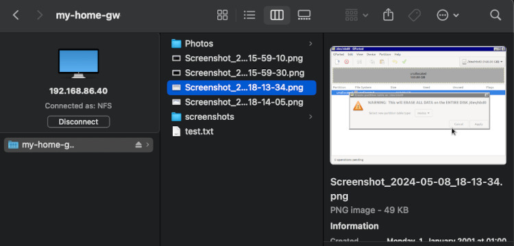 Files in Finder