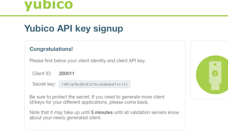 Copy the key into your password manager