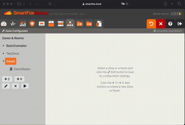 Smartfox zones in files