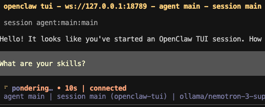 OpenClaw any other message