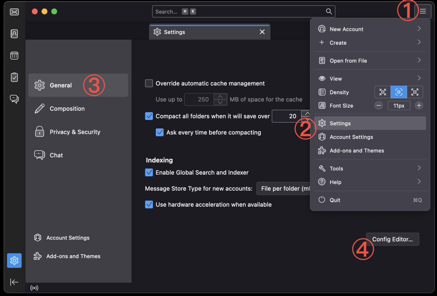 Thunderbird Config Editor